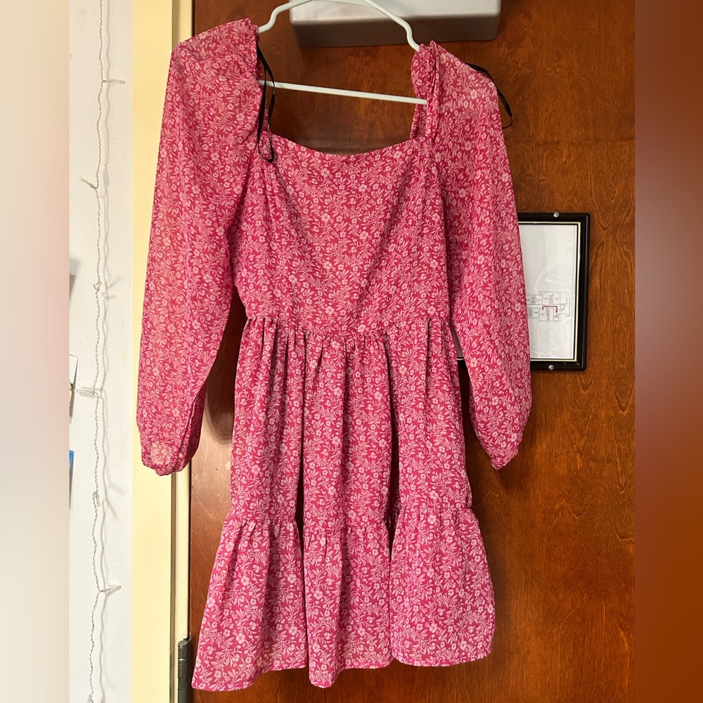 Forever 21 pink floral dress